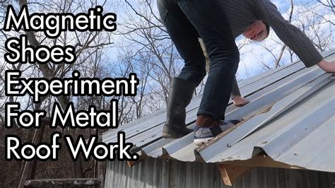 sheet metal shoes|shoes for metal roof work.